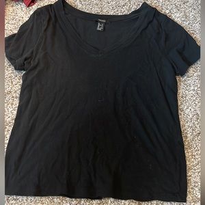 Plain black tee